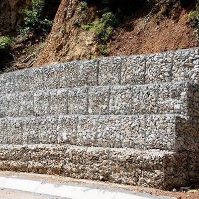 2.2 mm - 4.0 mm di diametro del filo Galfan Gabion con 65% - 80% di area aperta