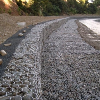 2.2 mm - 4.0 mm di diametro del filo Galfan Gabion con 65% - 80% di area aperta