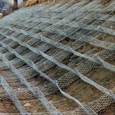 Galfan alloy spot welded woven wire Gabion hotdip galvanizzato