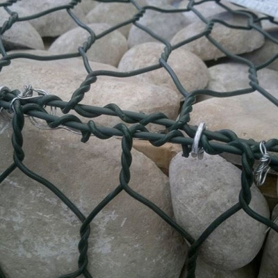 Galfan alloy spot welded woven wire Gabion hotdip galvanizzato