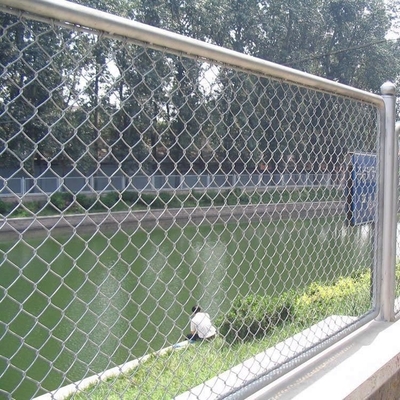 3.0 4.0 5.0mm Leggio tessuto Galfan Leggio galvanizzato Fence di collegamento a catena di filo