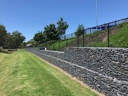 Fence saldata a tensione Gabion Box di filo di acciaio in lega con doppio strato di rivestimento in PVC