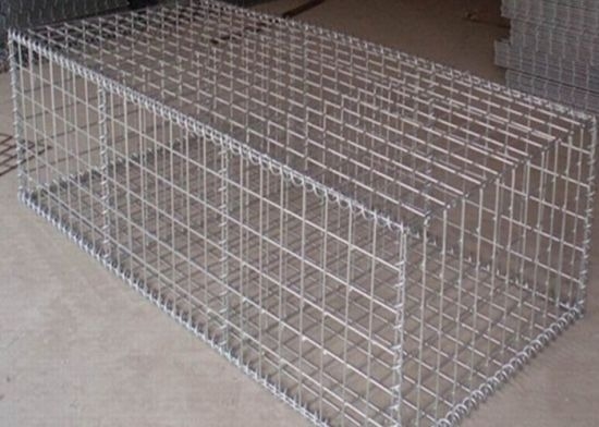 Fence saldata a tensione Gabion Box di filo di acciaio in lega con doppio strato di rivestimento in PVC