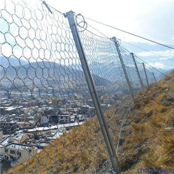 Galvanizzato 4mm filo 10*5m reticolato rotondo Rockfall Barrier Net