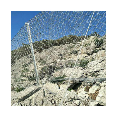 Griglia galvanizzata a maglia di diamante per scudi di caduta di roccia