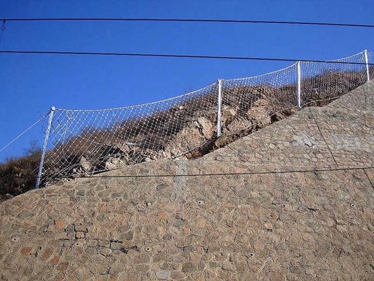 Griglia galvanizzata a maglia di diamante per scudi di caduta di roccia