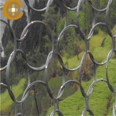 SNS flessibile Protezione da cadute di roccia molle Ring Wire Mesh per la protezione dei pendii
