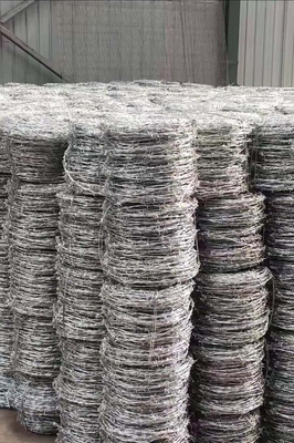 Fuoco spinato di acciaio galvanizzato a bassa resistenza al carbonio per la protezione del perimetro