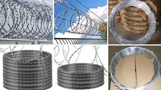 Galvanizzato filo rasoio a basso tenore di carbonio 2.0-4.0 mm