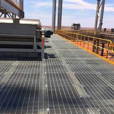 Griglia di acciaio galvanizzato a buco quadrato antiscivolo